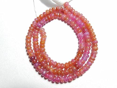 multi ruby 4 mm smooth plain beads shape 14 inch strand