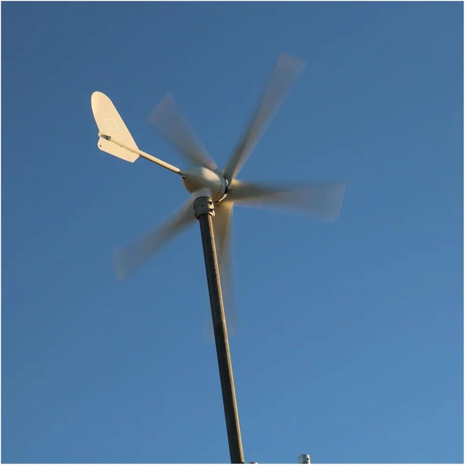 Wind Turbine Generator Kit, 500W Wind Turbine Generator with 3 Blade 2.5m/s Low Wind Speed Starting Wind Turbines for Hybrid Solar Wind System(5 Blades,12V)