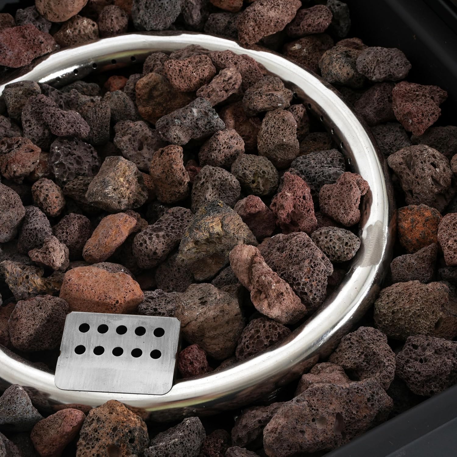 59.65 Extendable Rectangle Aluminum Alloy Propane Fire Pit Table, 50,000 BTU with Adjustable Flame, Fire Pit Cover Included, for Portable/Tabletop Fire Pits & Patio Deck Garden Use