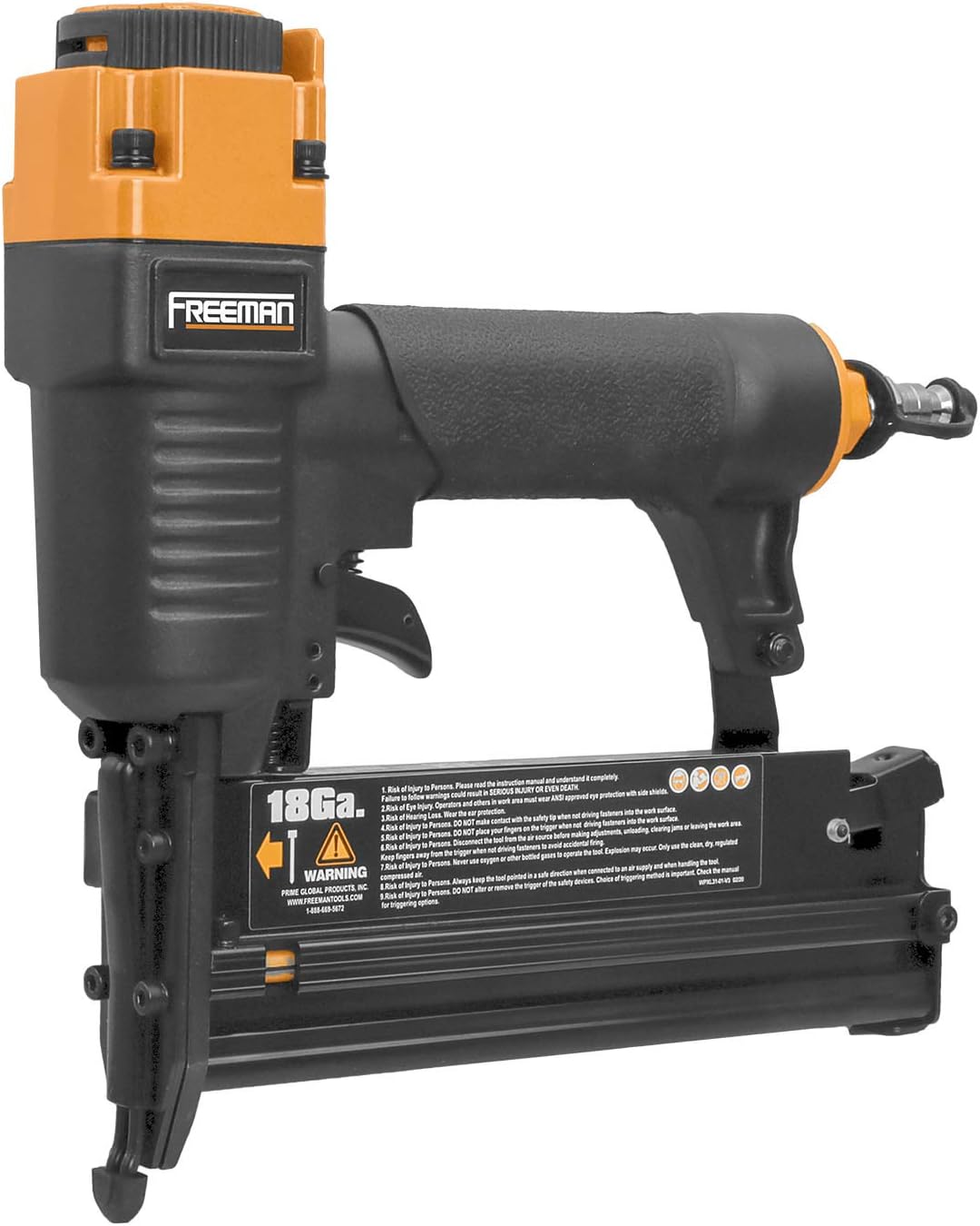 Freeman Combo Cordless Air Compressor 1 Gallon 20 Volt, with 3-in-1 Pneumatic Finish Nailer and Stapler, Lithium-Ion Battery, Quick Charger, Air Hose, Inflation Accessory Kit and Fasteners PE1GCCK