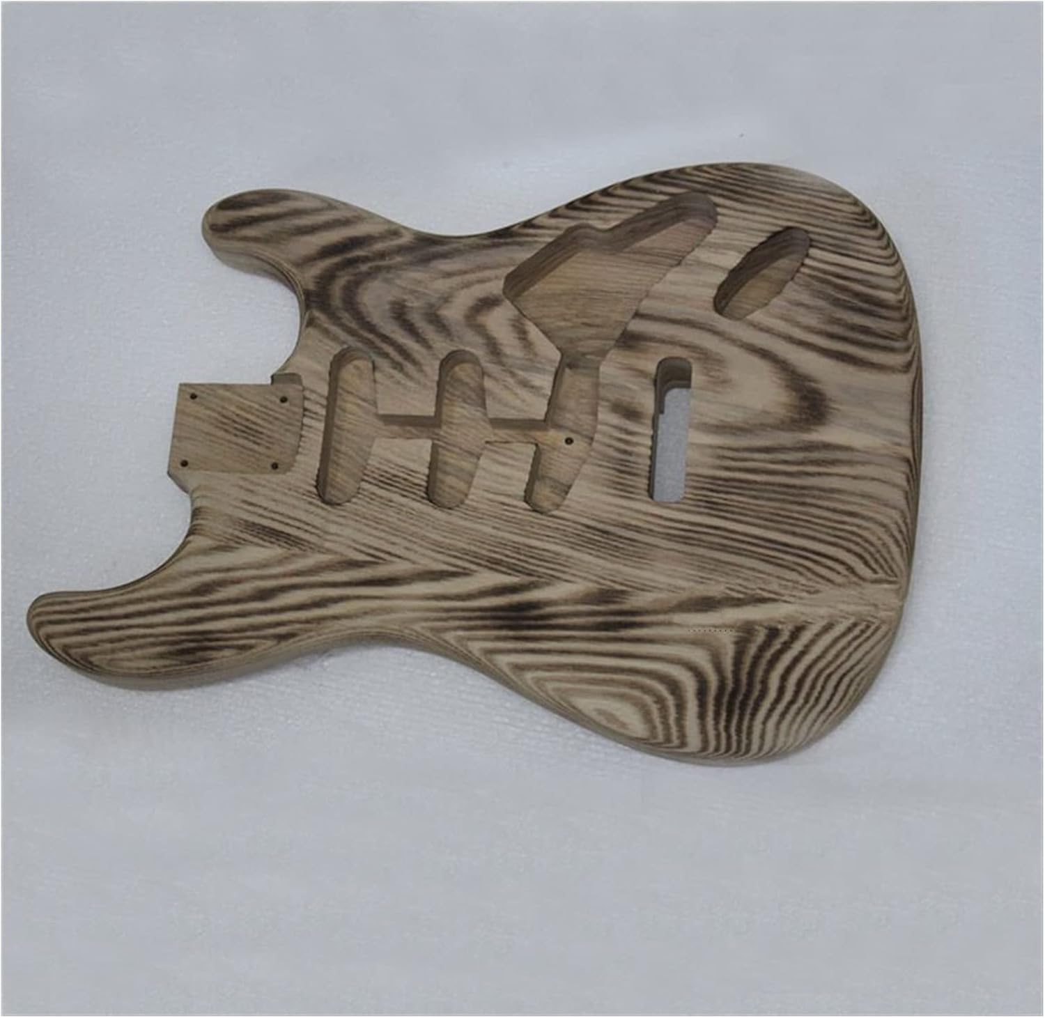 FLFL DIY Unfinish Ash Wood Electric Guitar Body Unfinished Guitar Kit
