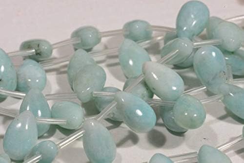 amazonite beads 14x9x7mm 6 beads natural gemstone bead jewelry making supplies amazonite