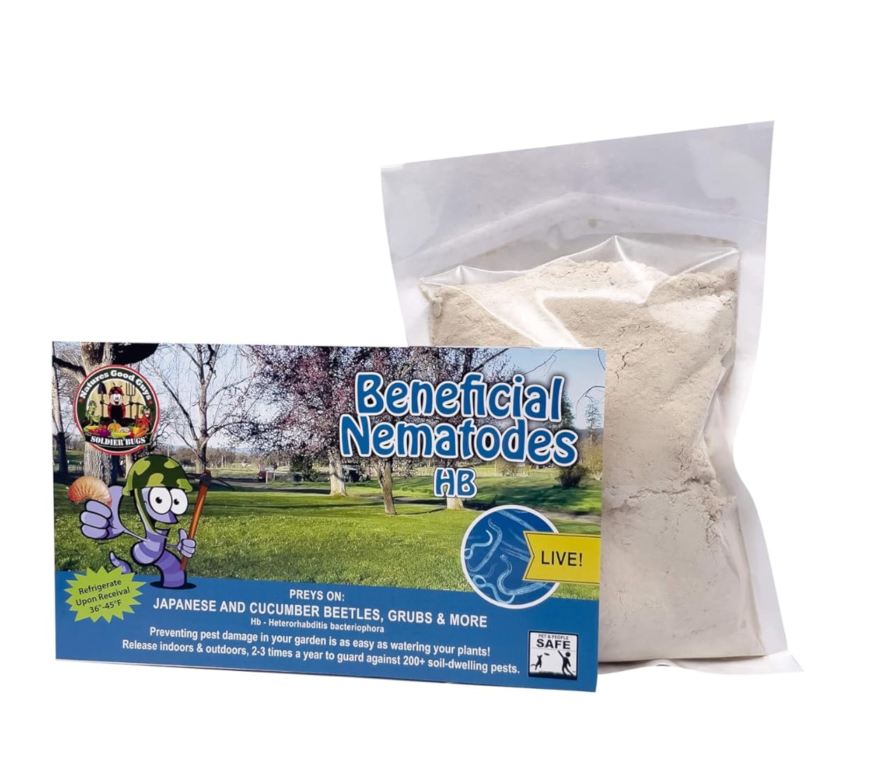 Natures Good Guys - Beneficial Nematodes Heterorhabditis Bacteriophora - HB (250 Million)