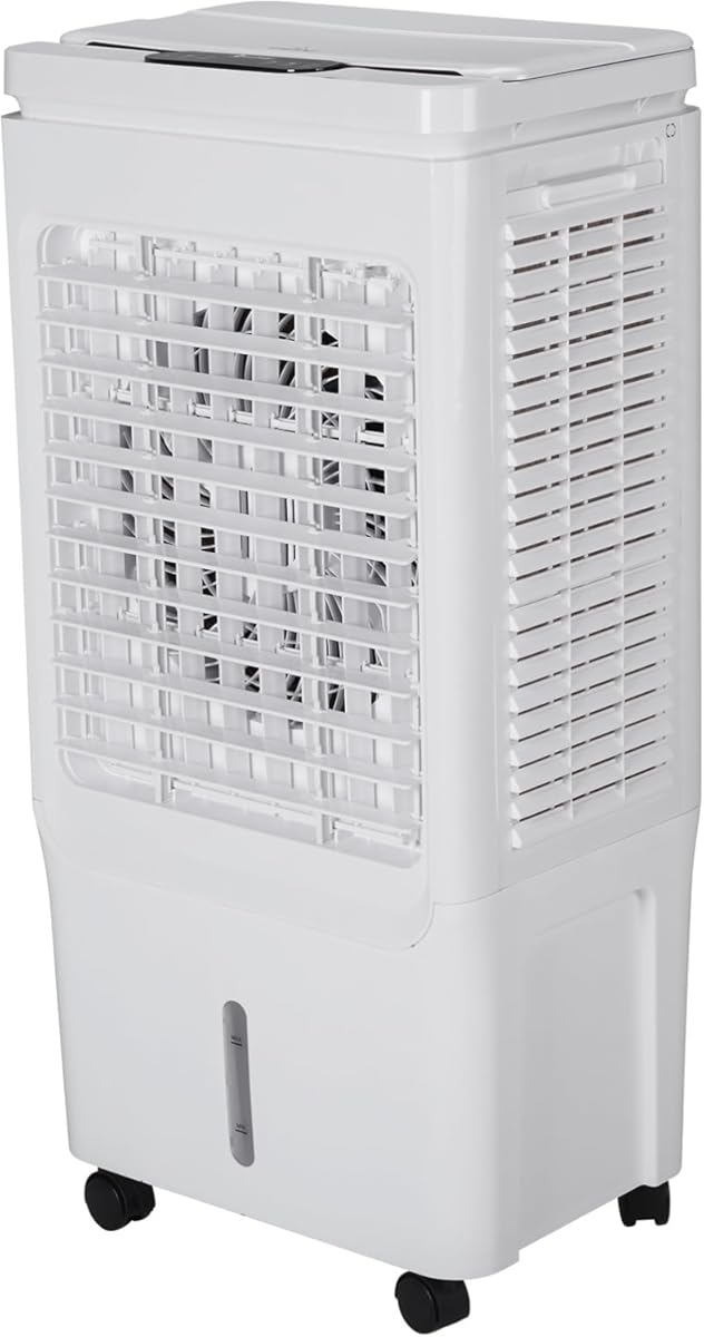 3-in-1 Portable Air Conditioner - 60° Oscillating Evaporative Air Cooler with Remote, Cools up to 215 Sq. Ft., Cooling fan Air Conditioner for Room Office Garage, White