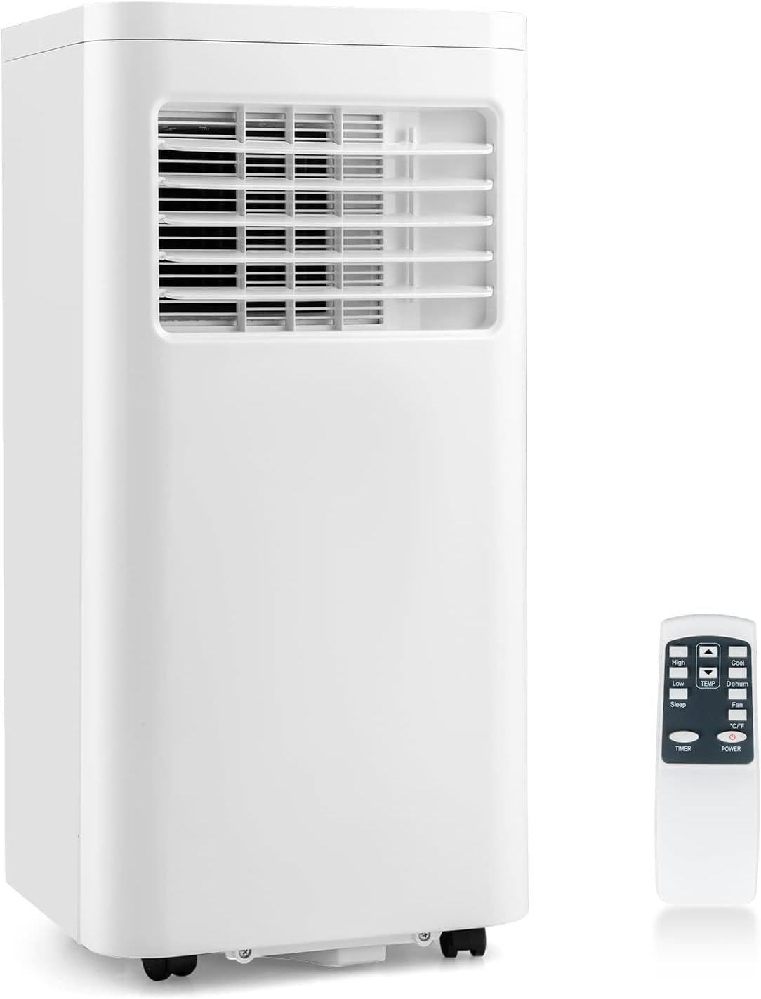 DORTALA Portable Air Conditioner 10000 BTU, 3-in-1 Personal AC Cooling Unit with Dehumidifier, 24H Timer, Remote Control, Window Kit & Wheels, Standing AC for Bedroom, Dorm, Cools up to 280 Sq. Ft