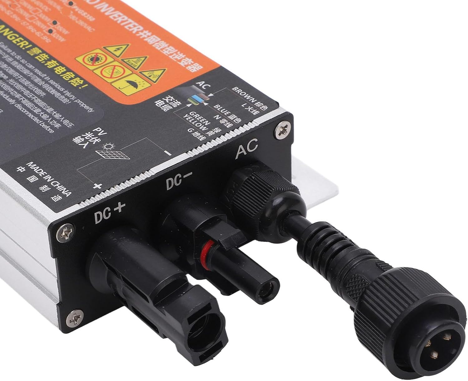 1860V Inverter Solar PV Micro Grid Tie Inverter Grid Tie Micro Inverter Home Use Solar Inverter (PVGS-350W(18-60V) 110V)