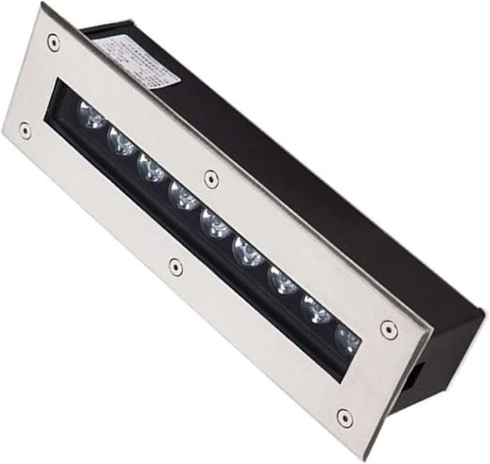 Landscape Lights - Outdoor LED In Ground Light, IP67 Waterproof Recessed Spot Light, AC 85-265V Rectangular Underground Light Garden Floor Lamp Path Lighting Floor Lamp(Green Light,36W)