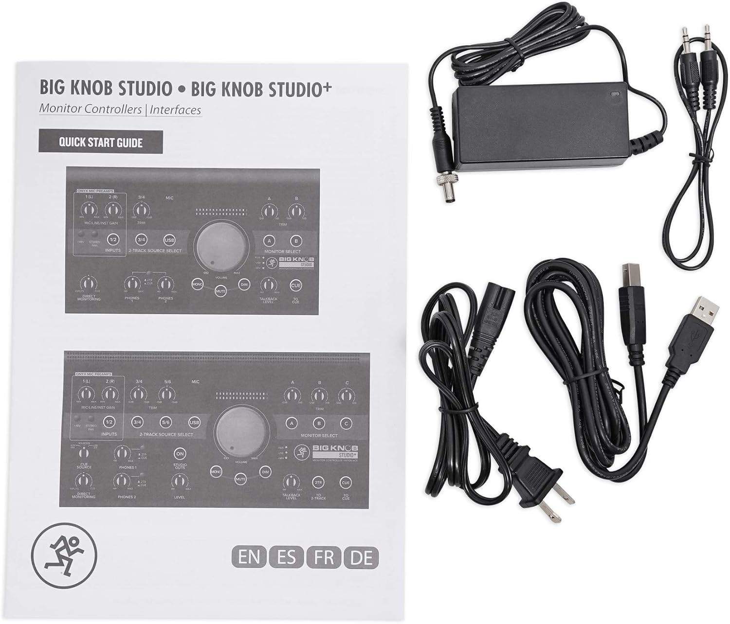 Mackie Big Knob Studio + Plus Monitor Controller Interface +Microphone+Mic Stand