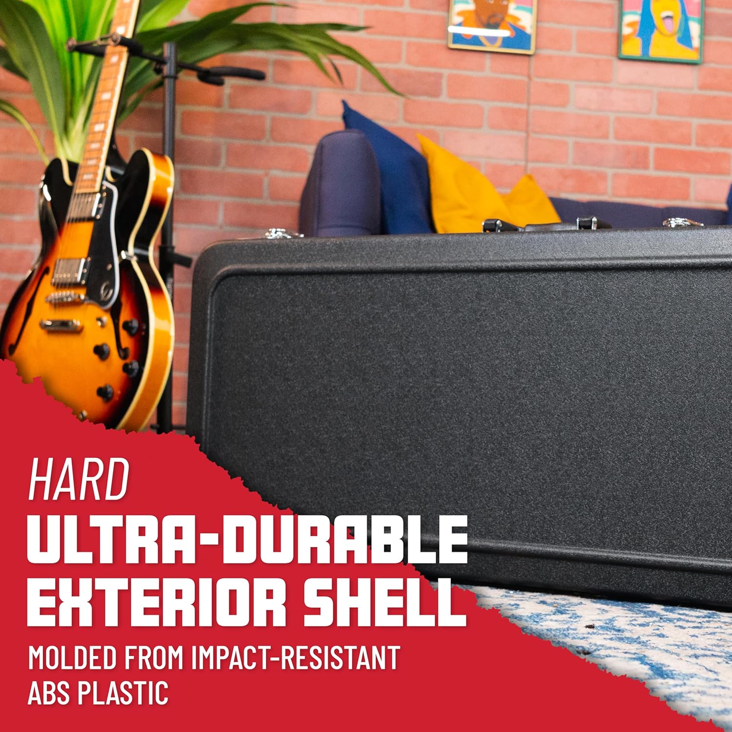 Gator Deluxe Legacy Series Lightweight Deluxe ABS Molded Case for Standard Strat or Tele Style Guitars (GC-ELECTRIC-A)