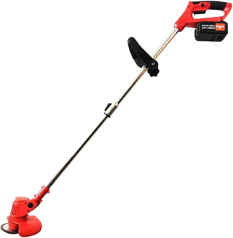 Electric Rechargeable Lawn Mower Lithium Battery Weeding Artifact Manual Adjustment Comfortable Light Weight Small Household