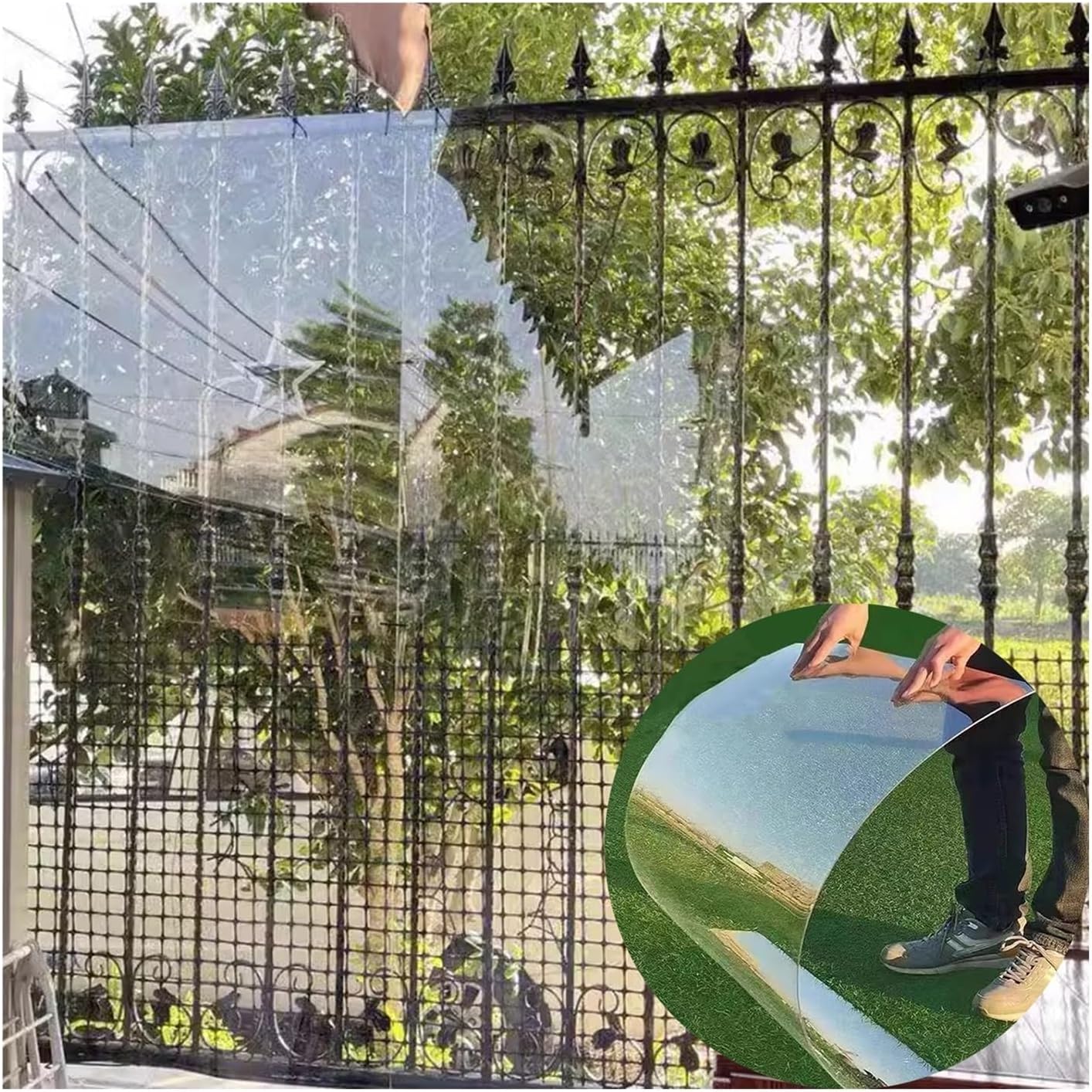 PC Endurance Board, 2mm Thick Polycarbonate Plastic Sheet, UV Resistance High Toughness Easy To Bend Sunlight Plate, Outdoor Garden Greenhouse Carport Flexible Panels ( Color : Clear , Size : 0.6x4M/2