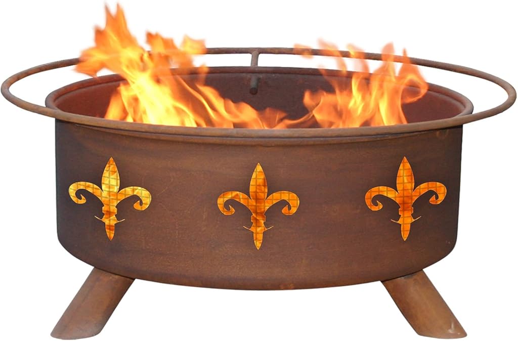 Patina Products F124 Fleur de Lis Fire Pit
