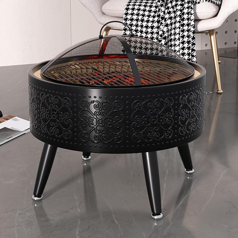 Outdoor Fireplaces Modern Iron Fire Pit for Outdoor Heater Charcoal Home Winter Heating Stove Courtyard Multifunction Barbecue Stoves Fire Pits