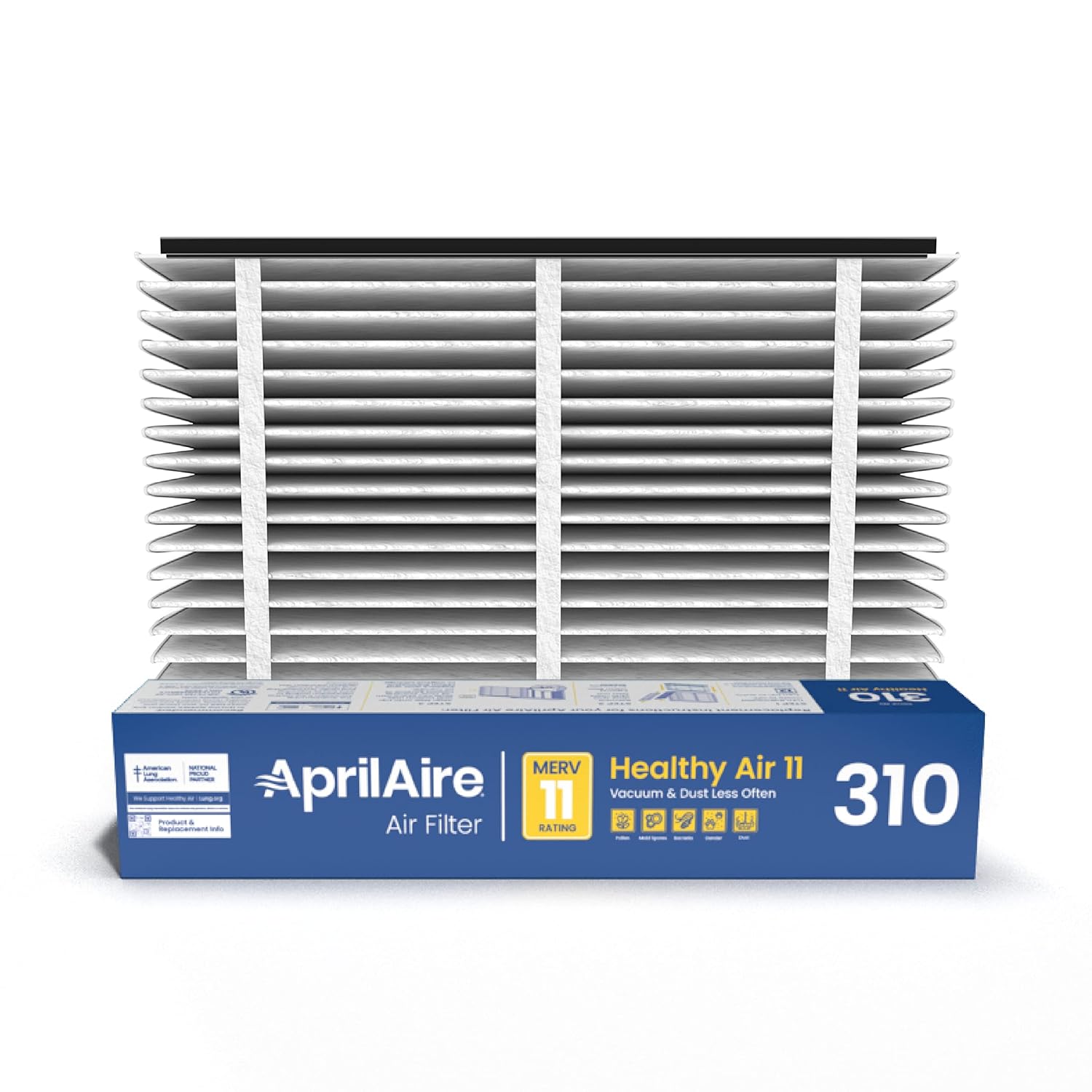 AprilAire 310 Replacement Filter for AprilAire Whole House Air Purifiers - MERV 11, Clean Air & Dust, 20x20x4 Air Filter (Pack of 2)