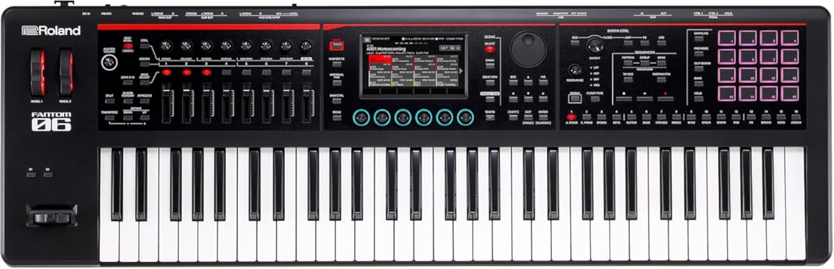 Roland FANTOM-06 | 61-Note Synthesizer Keyboard | Thousands of Electronic & Acoustic Sounds | ZEN-Core & SuperNATURAL Technologies | Lightweight & Durable | Deep Onboard Sampling | DAW Integration
