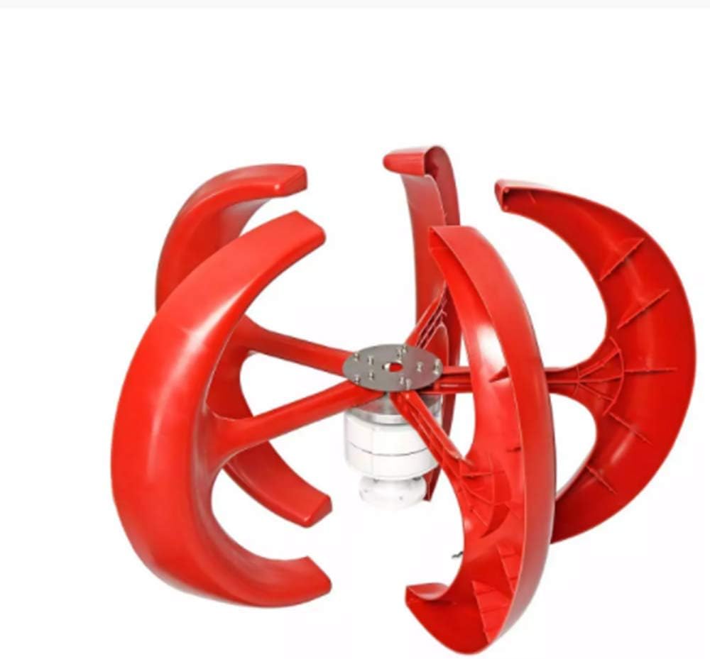 SISHUINIANHUA 5500W 12V 24V 5 Blades Vertical Axi Wind Turbines Generator Lantern Motor Kit Electromagnetic for Home Streetlight Use,24v