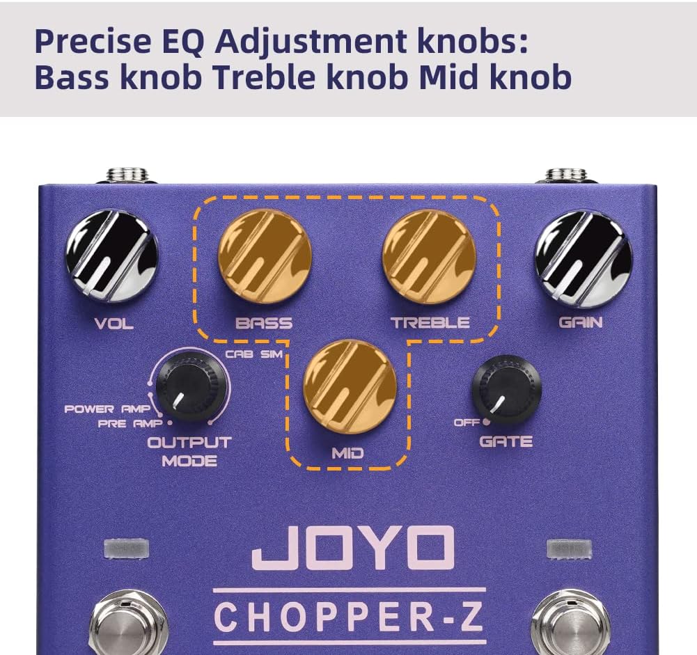 JOYO R-17 Modern Metal Distortion Pedal and High Gain Amp Simulation Pedals