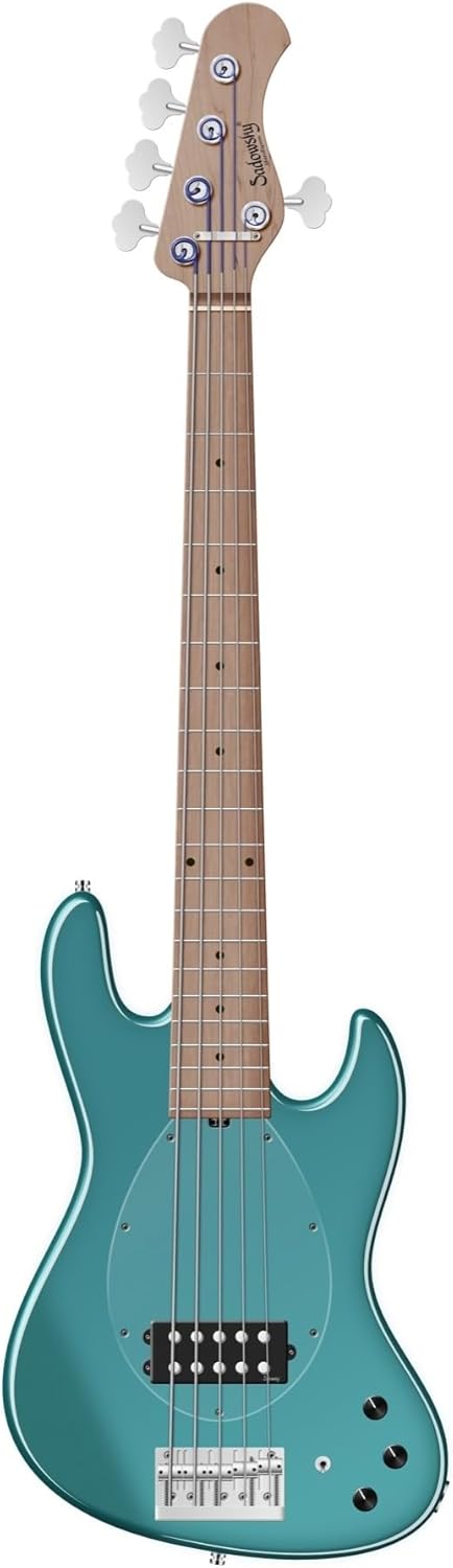 Sadowsky MetroExpress Vintage M 5-string Bass Guitar - Sage Green, Roasted Maple Fingerboard