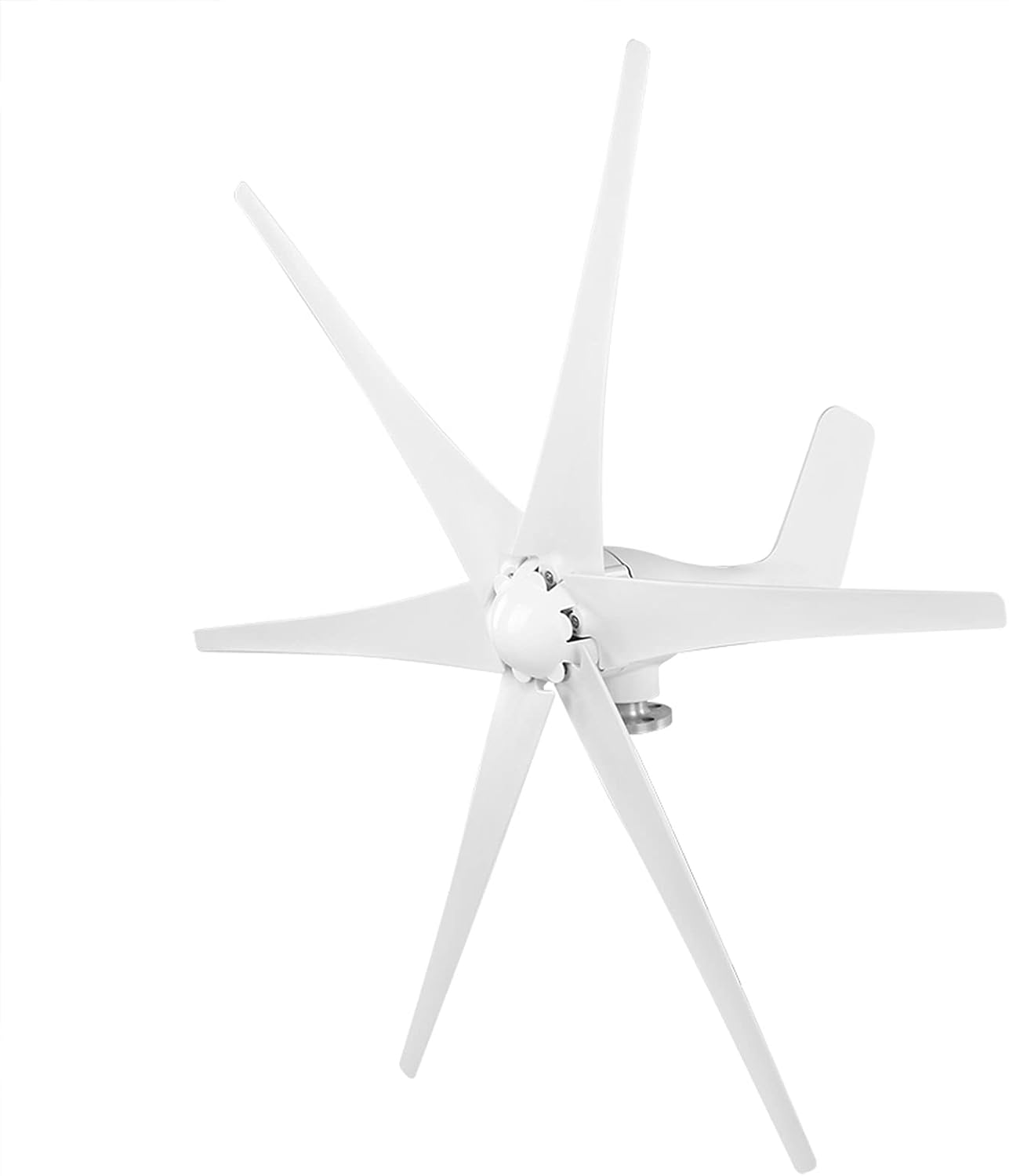 ViaGasaFamido Wind Turbine Generator, Windmill Generator 800W Wind Turbine 6 Blade Wind Controller Turbine Generator Kit for Boats, Terraces, Cabins or Home(White 24V)