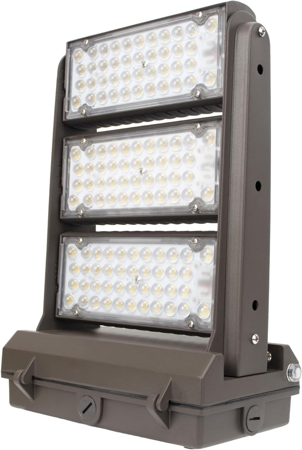 Rotatable 180W LED Wall Pack Light with Dusk to Dawn Photocell, 5000K 25200LM 800-1000W HPS/HID Equiv, ETL Adjustable Head Outdoor LED Wallpack Lighting Fixture for Area Light, Parking,Warehouse