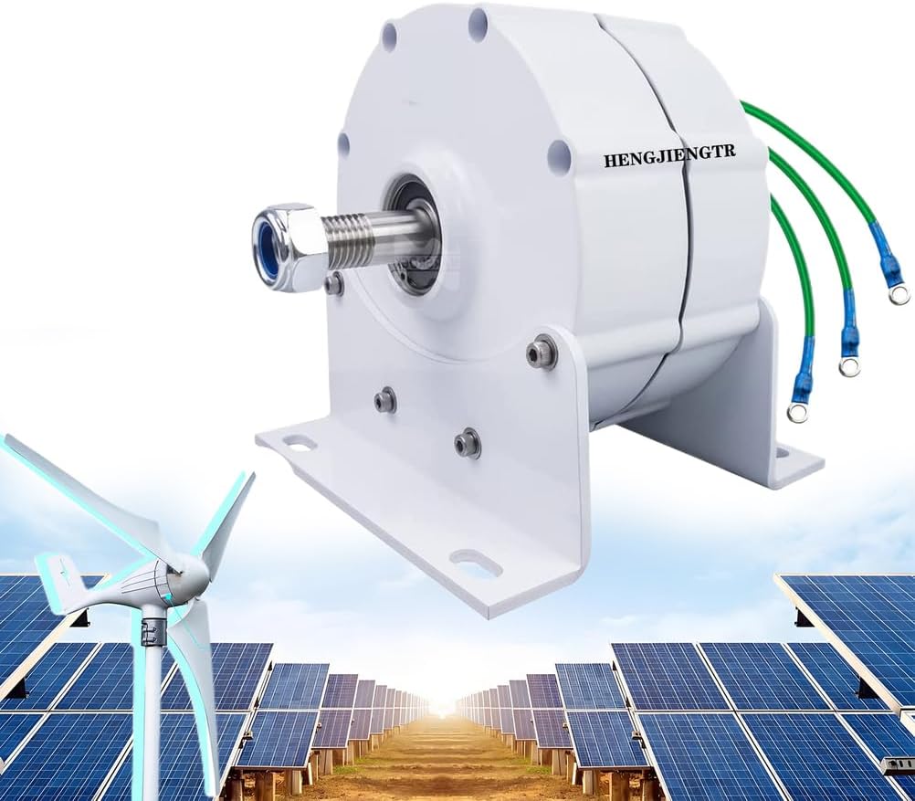 9000W No Noise 3 Phase Permanent Magnet Generator, 220V Windmill for Wind Solar Hybrid System for Water Wind Turbine (with Controller)
