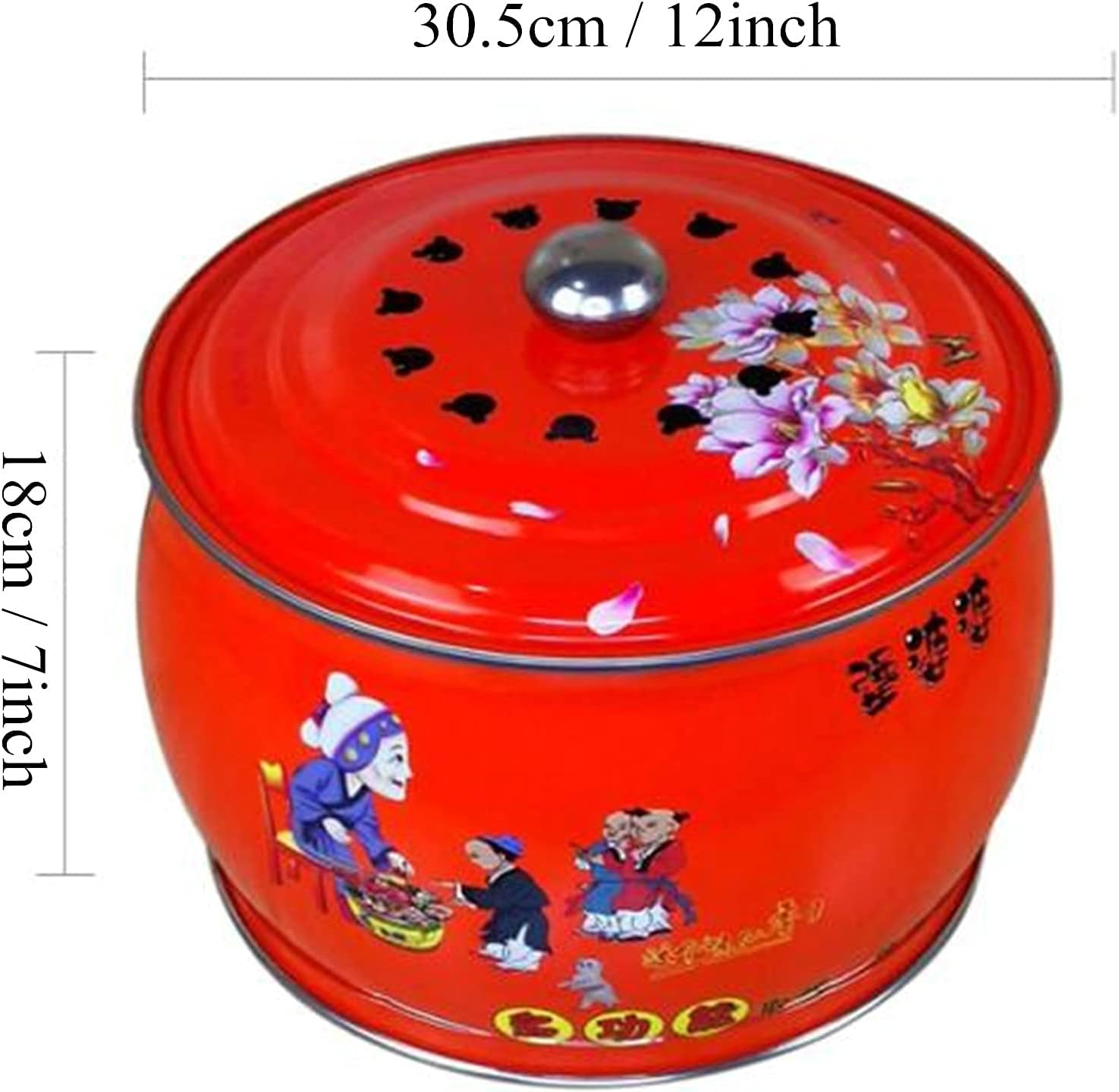 Outdoor Fire Pit w/Fireplace Poker, Grill Grate, Charcoal Log Wood Burning Heating Basin, Portable Fire Bowl Ice Pit, Patio Heater for Decking Camping Picnics Beach