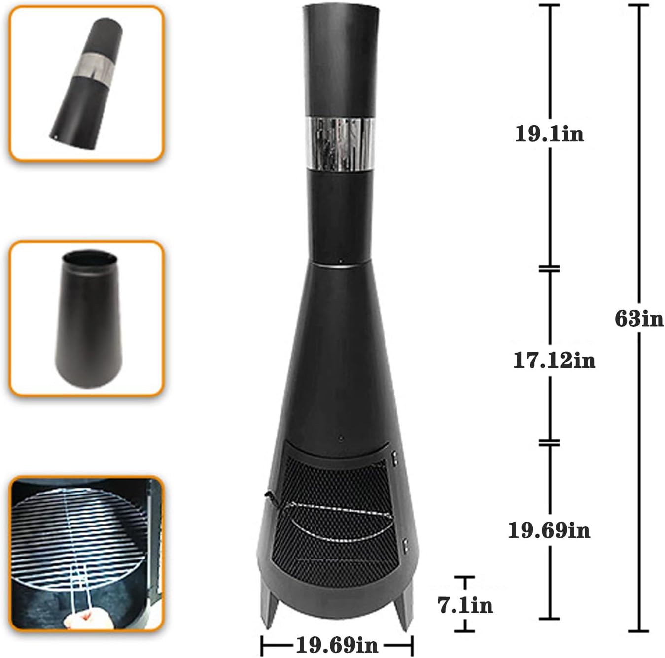 Fire Pit Outdoor for Patio Garden Decoration, Backyard - Outdoor Fireplace & Fire Pit Combo for Outdoor Living, 32-Inch Fire Pit Table for Warmth & Ambiance