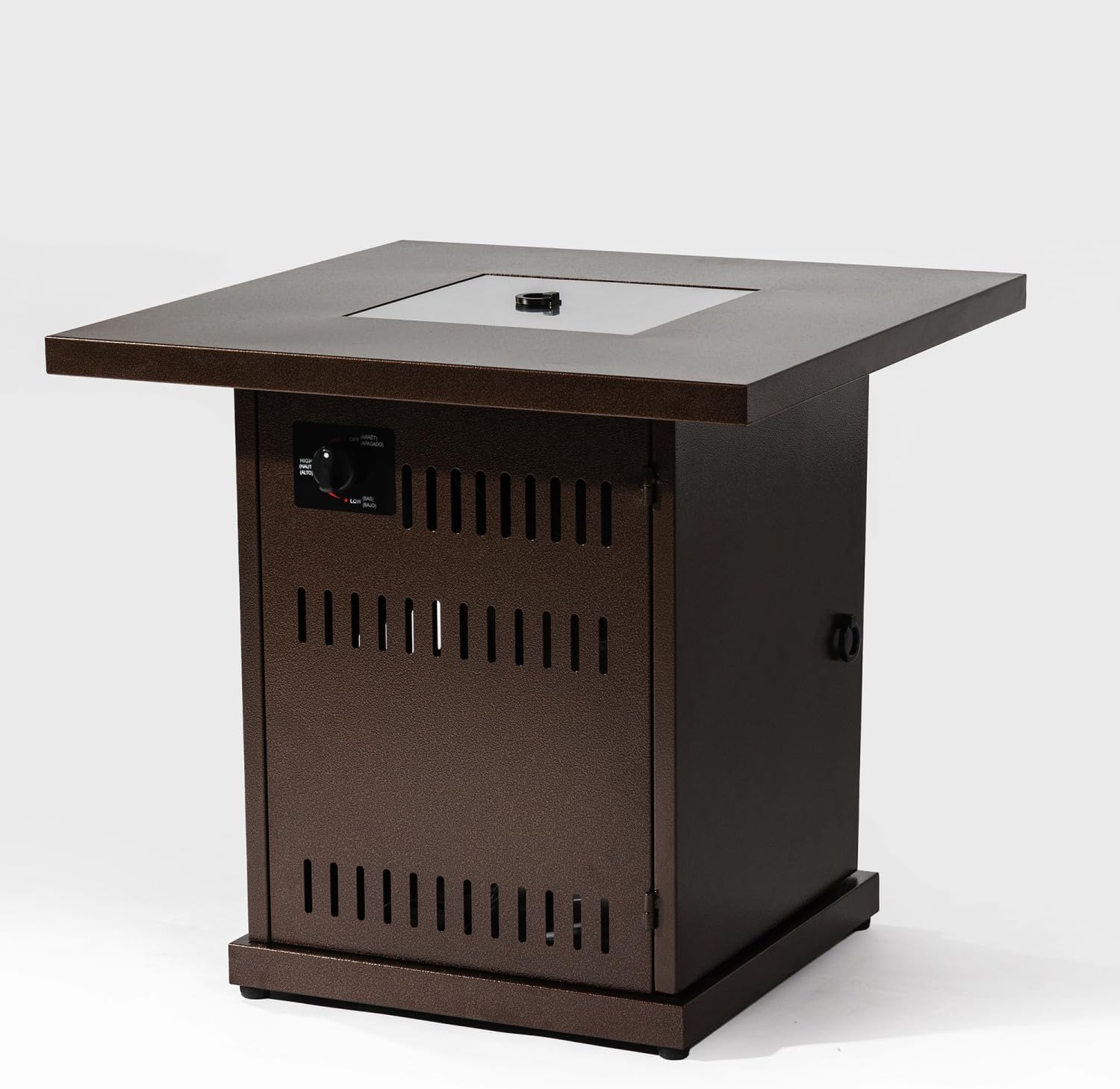 28-Inch Propane Fire Table with Stainless Steel Lid: Create a Cozy Gathering Spot