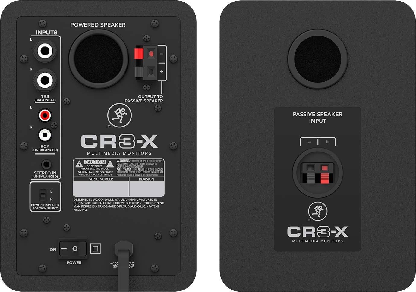 Mackie CR-X Series, 3.5-Inch Multimedia Monitors with Professional Studio-Quality Sound - Pair (CR3-X)