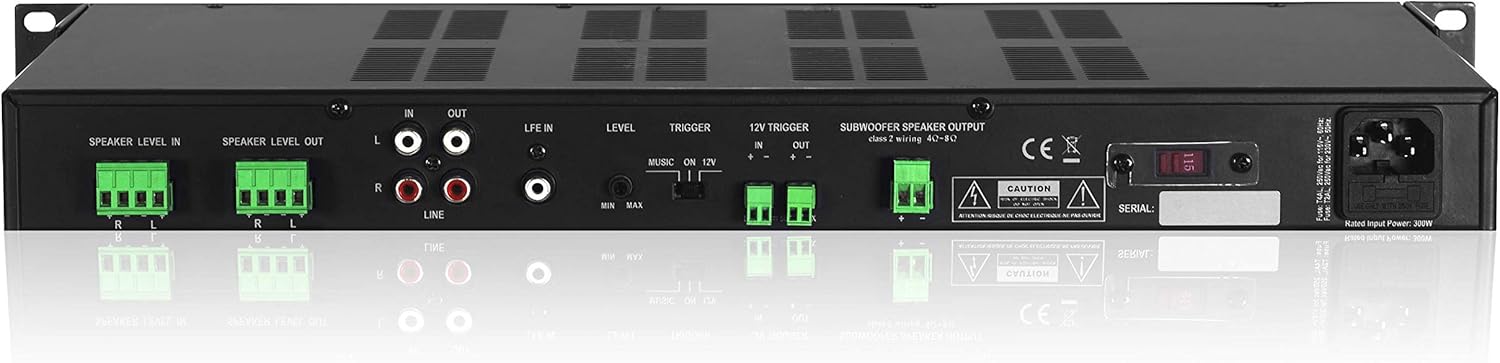 PSB-300 Class D Subwoofer Amplifier with Crossover/Phase Control 300W Max / 150W RMS