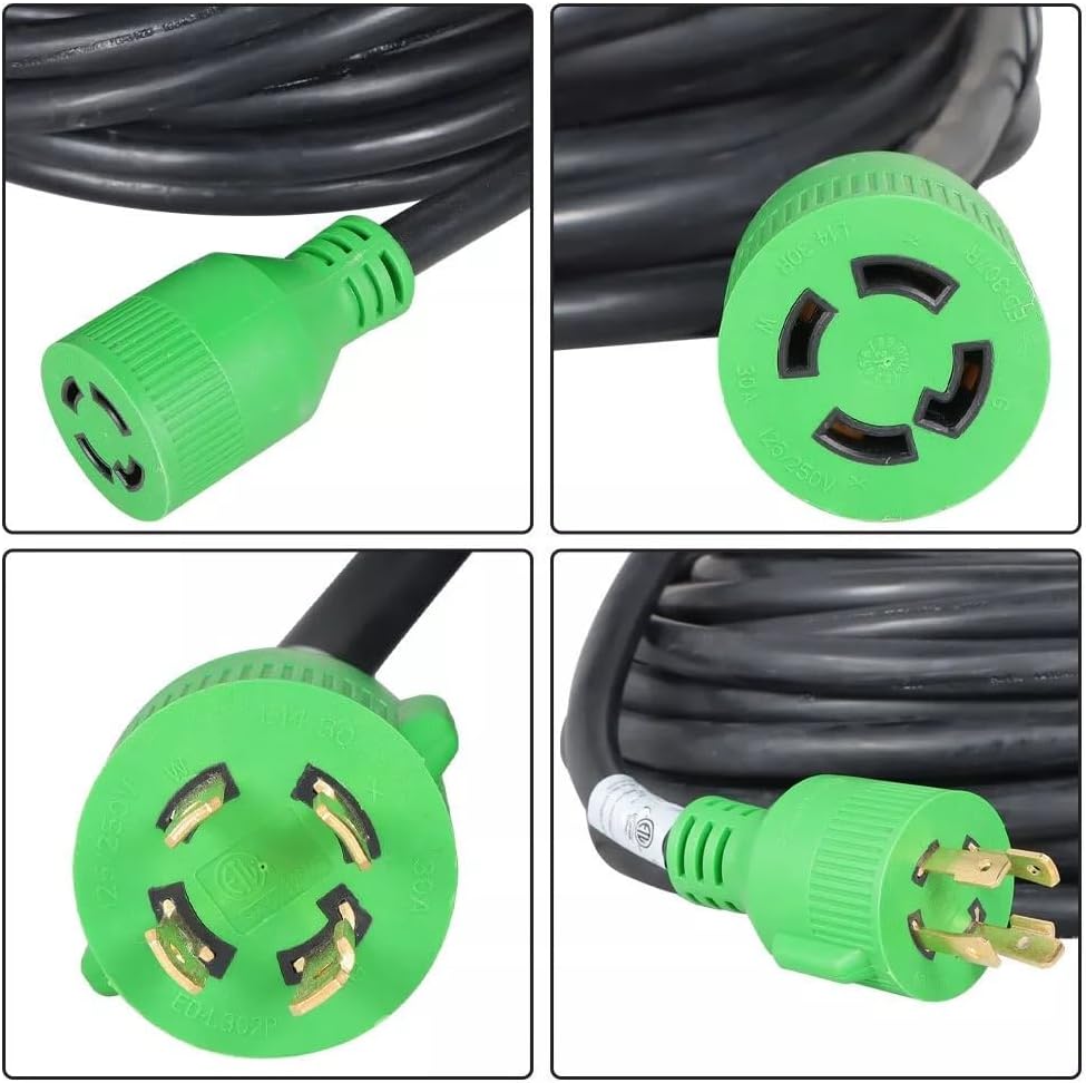 Car Styling 30 Amp Plug Generator Cord 100 Ft 4 Prong Power 10 Gauge Parts