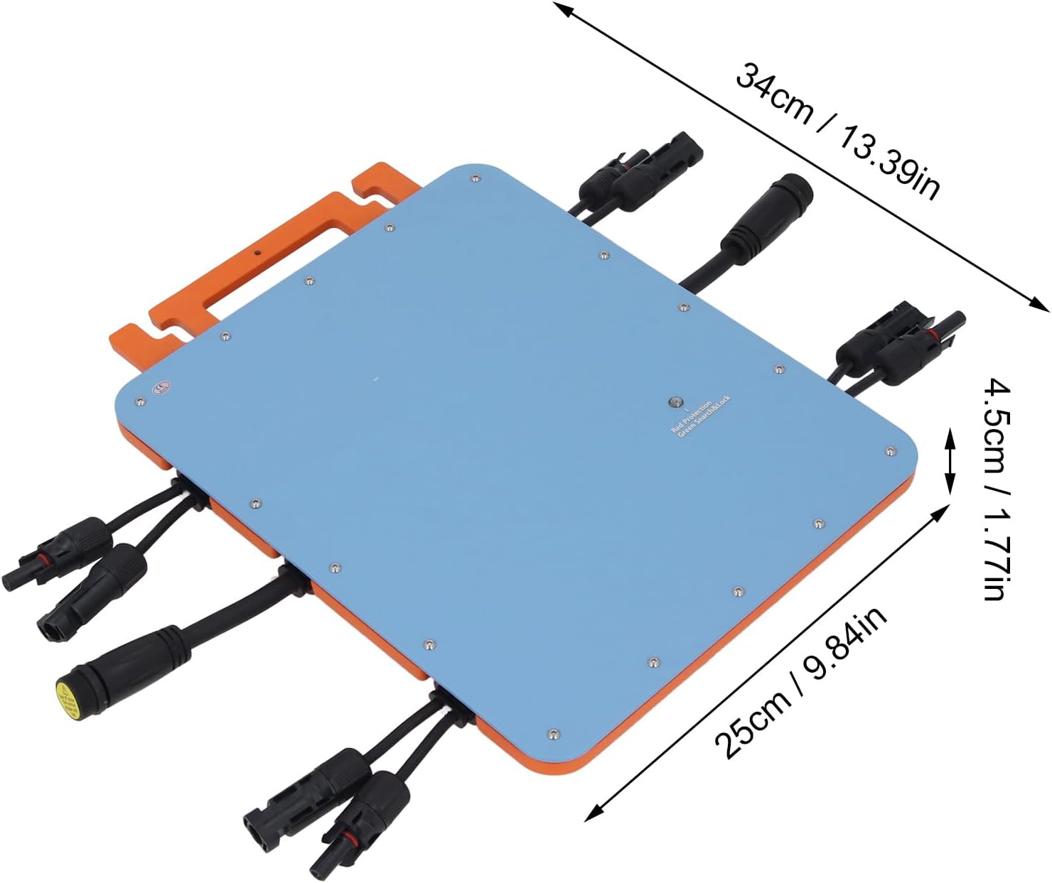 Yunseity Solar Micro Inverter 2000W Single Phase Kit, WiF Control, Meter, Maximum Power Point Tracking, Aluminum Alloy, IP66 Water Proof, 22V-48V MPPT (US Plug 120V)