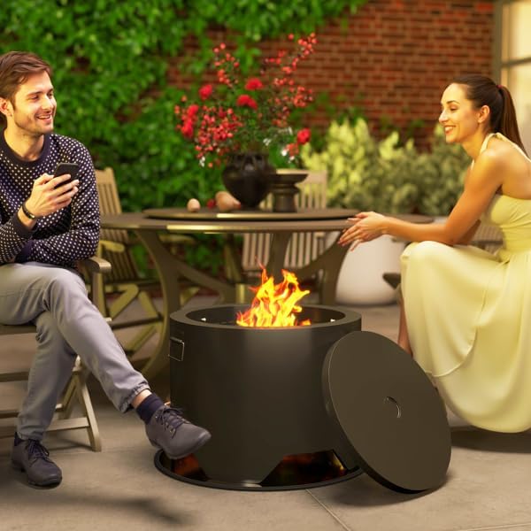 Outdoor Fire Pit, 23.6