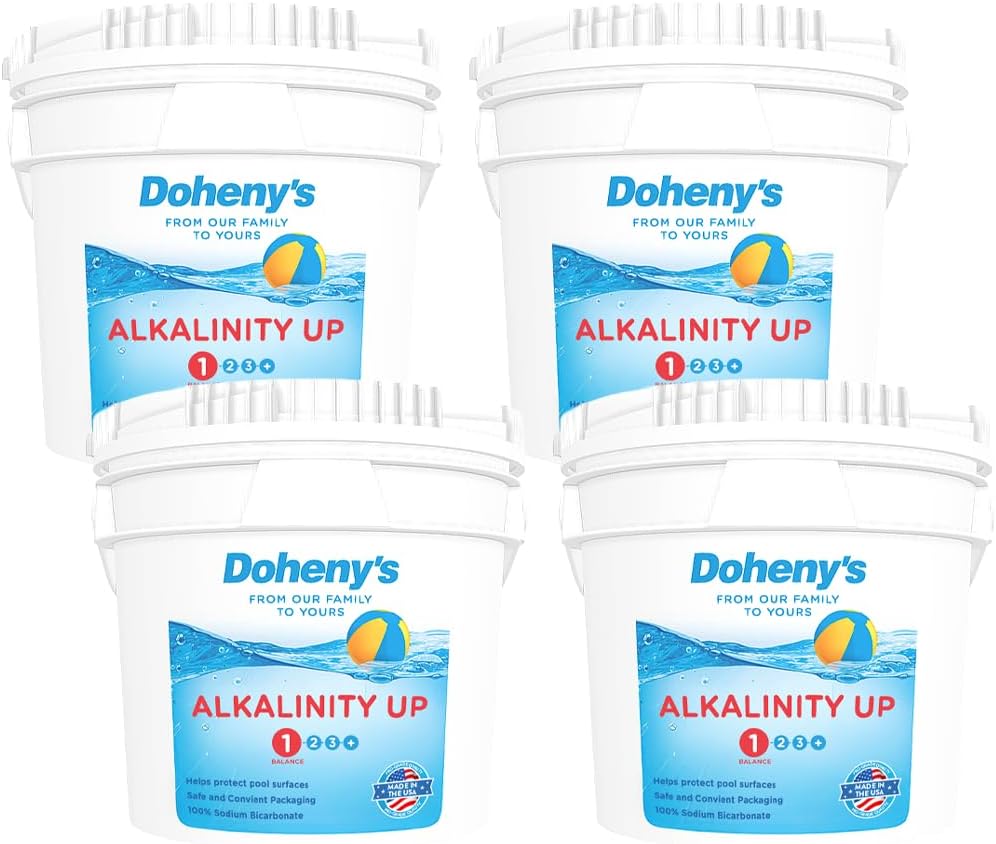 Doheny's Alkalinity Up | Raise Your Swimming Pool Alkalinity Level | 100% Pro-Grade Sodium Bicarbonate | Proper Levels Help Protect Your Equipment and Prevent Skin & Eye Irritation | 100 LB