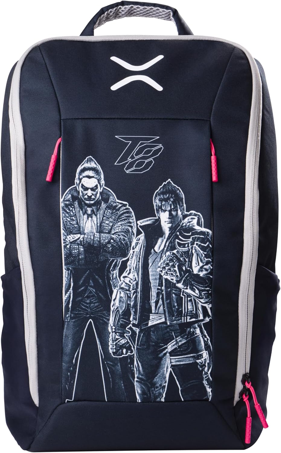 PDP Gaming Victrix Tournament Elite Gaming Backpack By PDP - Fits Gaming Accessories/Fight Sticks/Laptops/Tablets/Headphones, Headset strap, 7 Compartments, Ergonomic Breathable Mesh (Tekken 8)