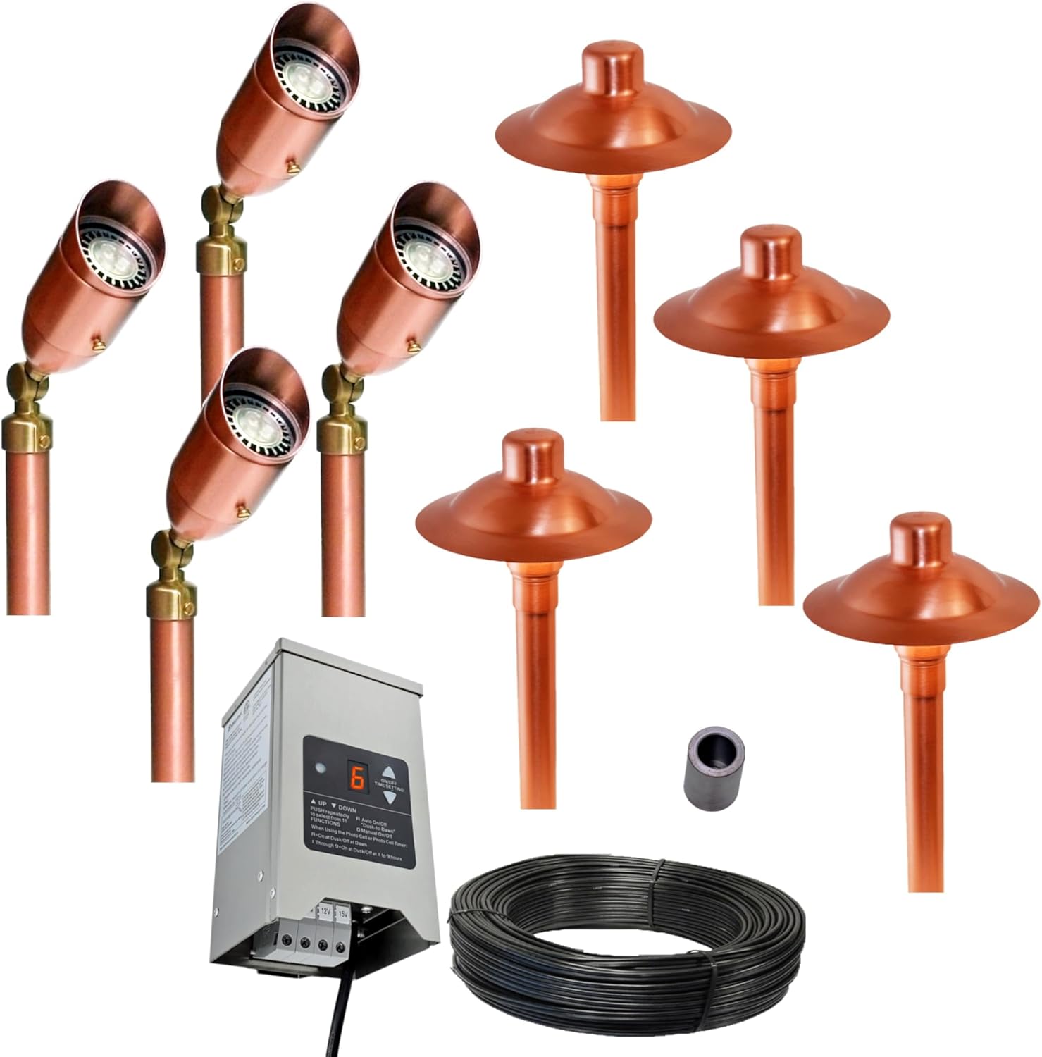 CS8100-LED Professional Series 8-Light Landscape Lighting System