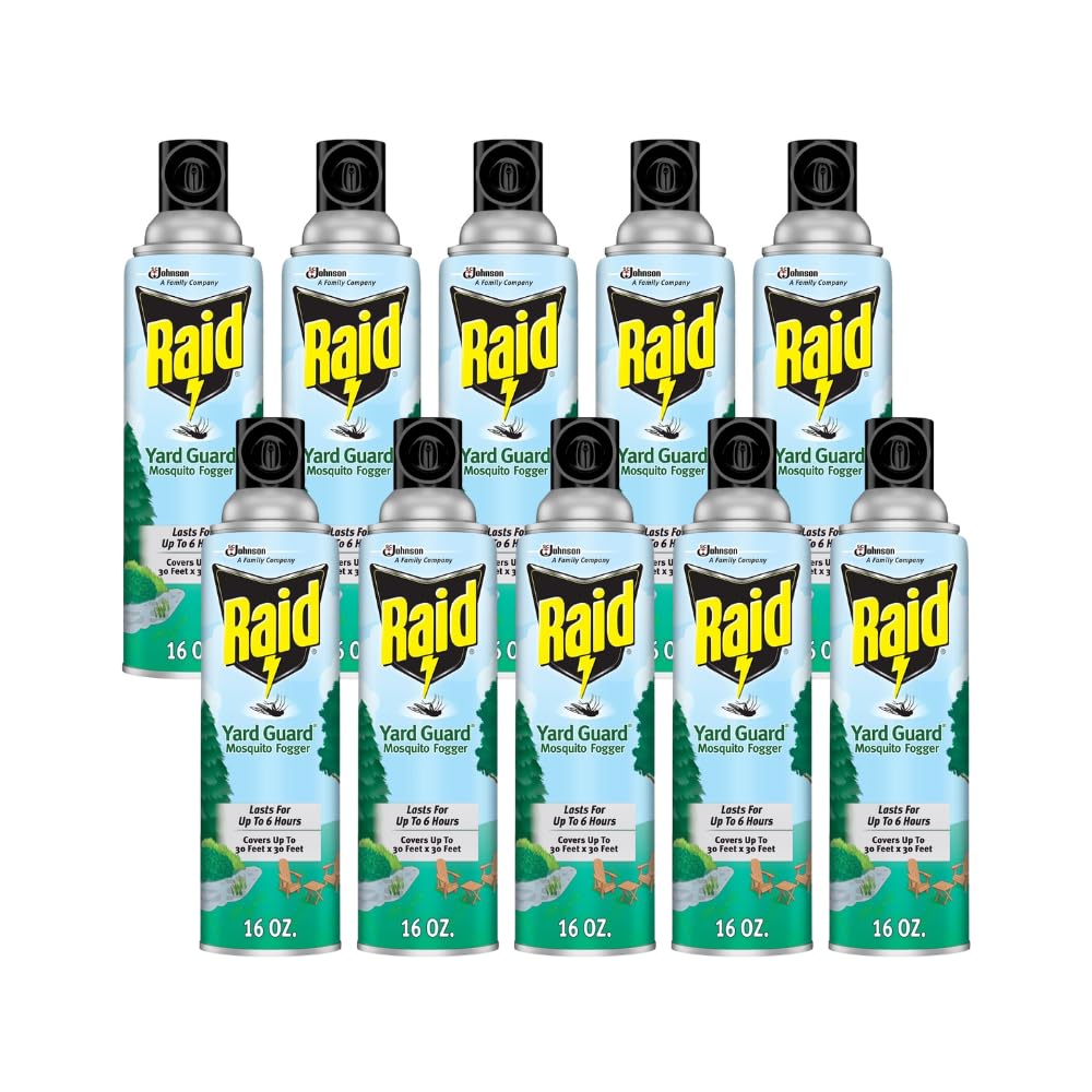 Raid Yard Guard Mosquito Fogger, 16 oz. (Pack of 10)