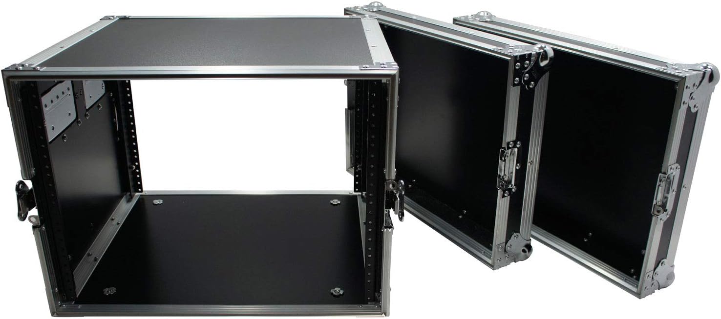 Harmony Audio HC8UAD DJ Flight Amp 8U Rack Space Road Travel Amplifier Case