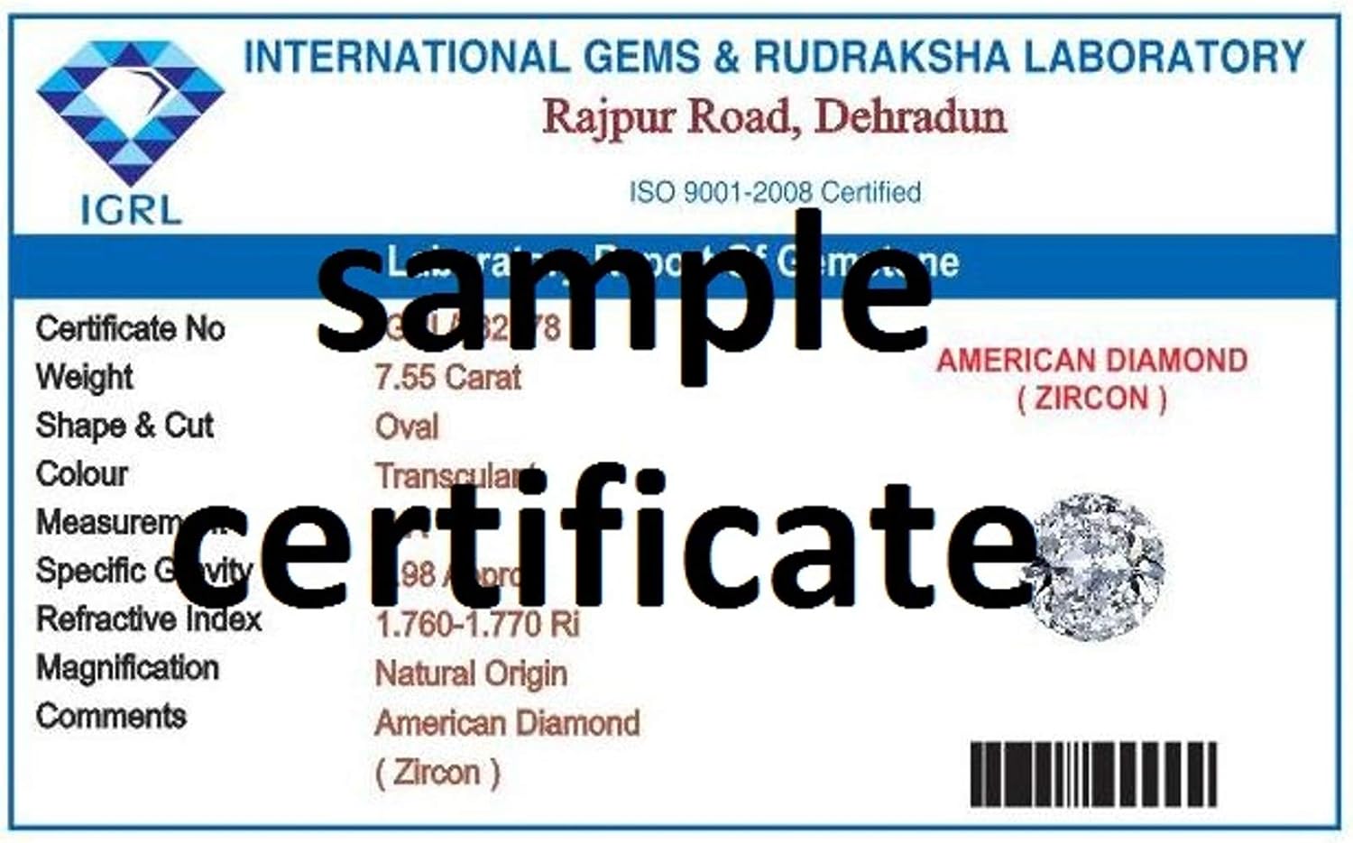 Divya Shakti 11.25-11.50 Carat American Diamond Zircon Gemstone Panchdhatu Ring for Women