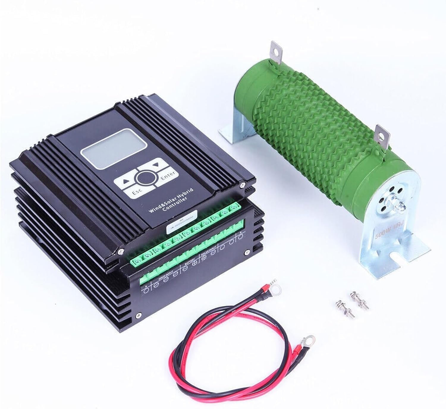 CAJUCA Wind Turbine Generator with Controller 6000W Vertical Axis Wind Turbine Kit 12V/24V/48V Low Wind Start Wind Turbine