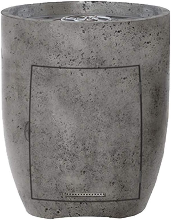 Prism Hardscapes Pentola 3 Concrete Propane Gas Fire Pit (PH-403-4LP), Pewter, 24-Inch