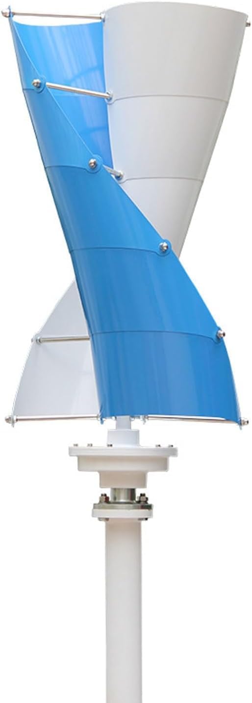 CHRISK 8000W Wind Vertical Turbine Generator Alternative Free Energy Windmill Wind Solar Hybrid Controller Automatically Vertical Spiral Axis