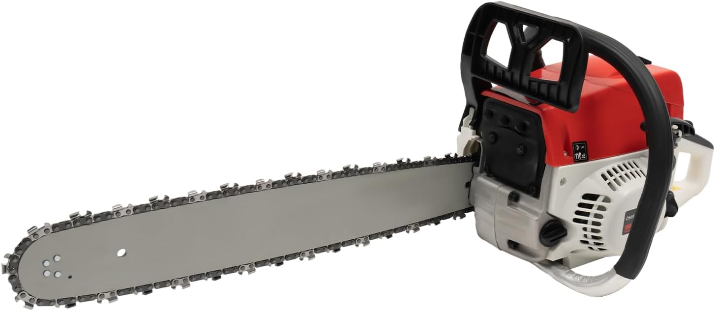 Gas Chainsaw, 2-Stroke 52cc Handheld Gasoline Chainsaw Gas Powered Chainsaw 20'' Portable Sawing Machine Wood Cutting Tools for Home Garden Ranch Farm