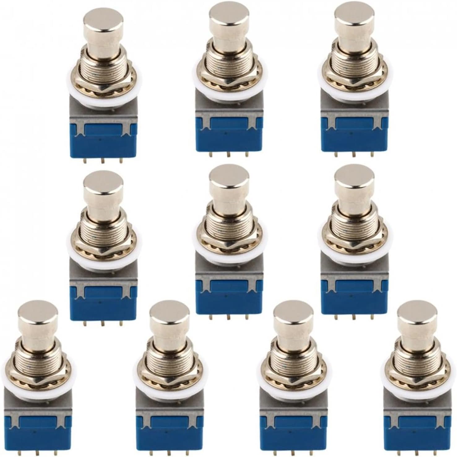 KESHUO 9-pin Electric Bass Guitar Effects Stomp Converter Blue Pack of 10 Guitar Kit Accessories