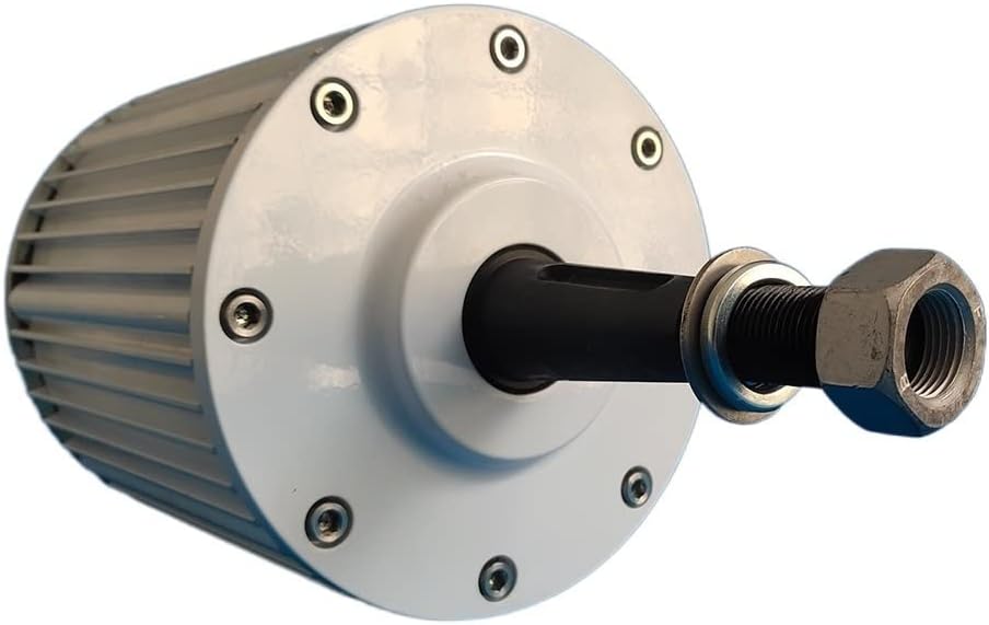 Wind Turbine Generator Kit, Low RPM Speed 10kw 20kw 30kw 500RPM 48V 96V Gearless Permanent Magnet Generator AC Alternators Use For Wind/Water Turbine for Hybrid Solar Wind System(With Base,96V_20000W)