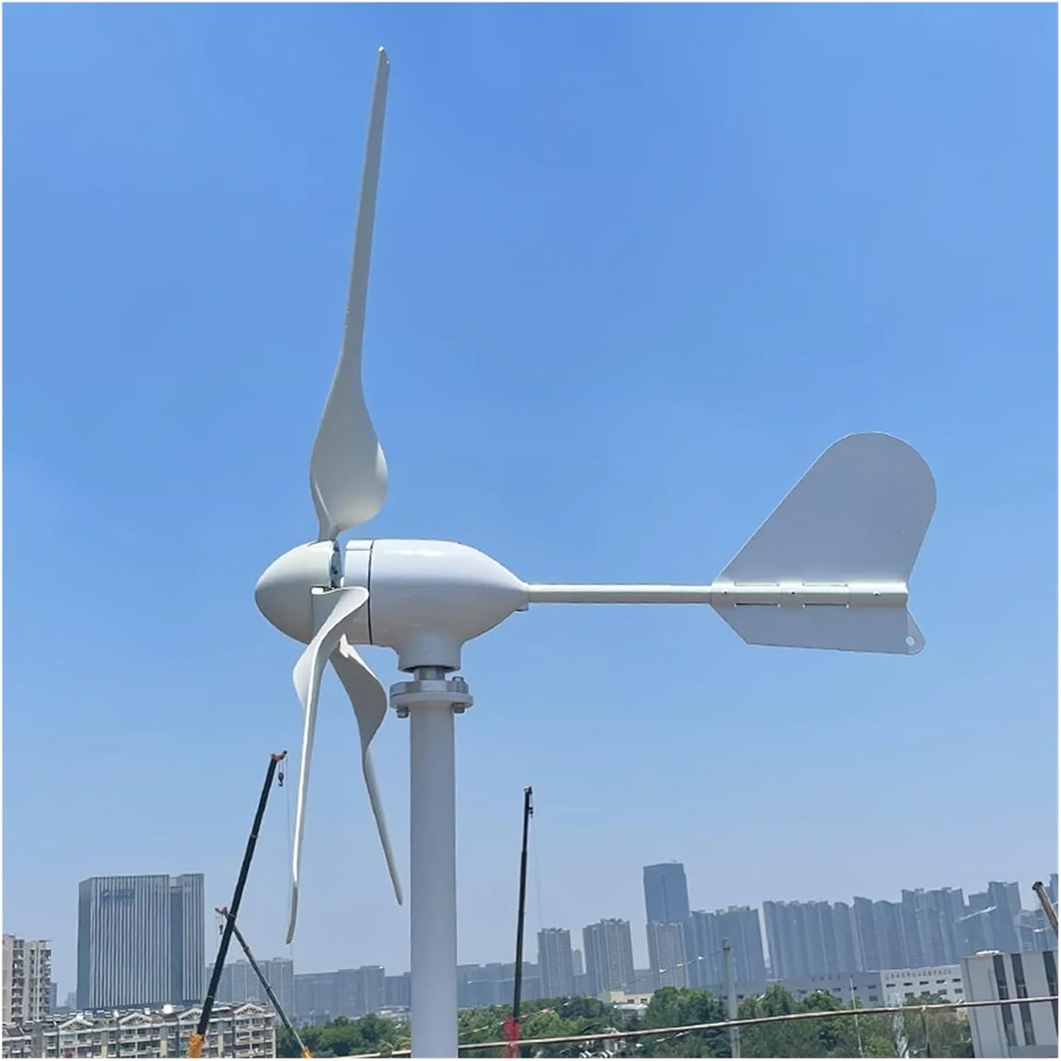 Wind Turbine Generator 10000W 5000W 8KW with MPPT Charge Controller Windmill Small Wind Generator Home Use System RV Yacht Farm Low Starting Speed for Home(with Hybrid controll,96V_15KW)