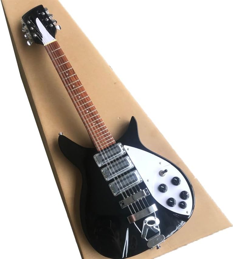 Custom 325 Electric Guitar in Black with 12 Strings - Perfect for Professional Musicians and Enthusiasts Seeking a High- and Sound