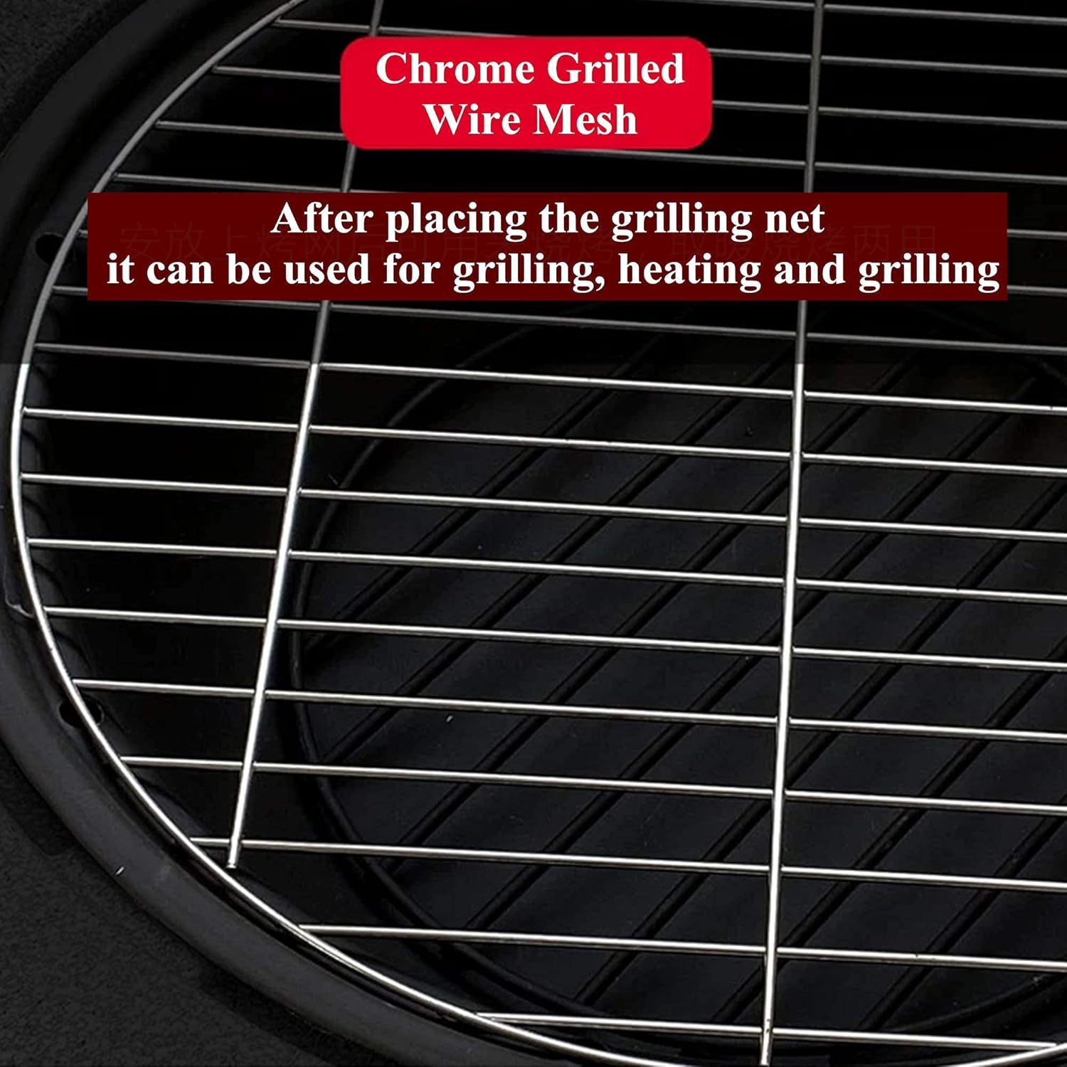 Cast Stone Fire Pit,Large Firepit Table Wood Burning,Mesh Screen Spark Protector and Lift Hook,Heat Resistant Fire Bowl,Patio Garden Fireplace