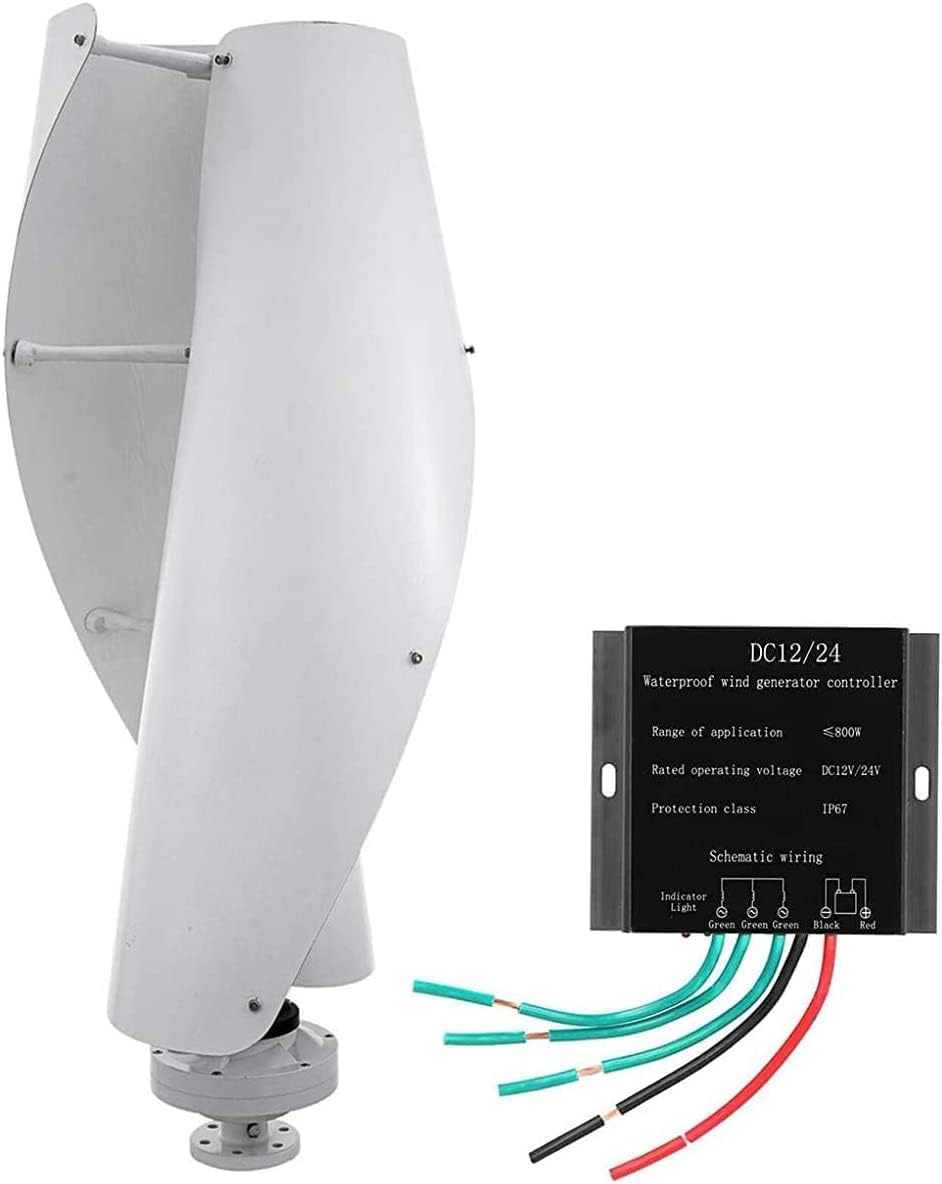 LiuSj JUnSt 10000W Wind Turbine Vertical Axis Permanent Magnetic Levitation with Controller, Home Windmill Low Wind Turbine for Home Camping RV Garden