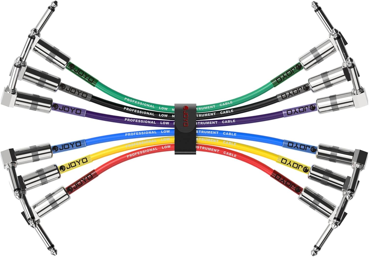 JOYO Cabinet Modeling Power-amp Simulation Effect Pedal R-08 Bundle with Guitar Pedal Patch Cables CM-11, 1/4 Inch